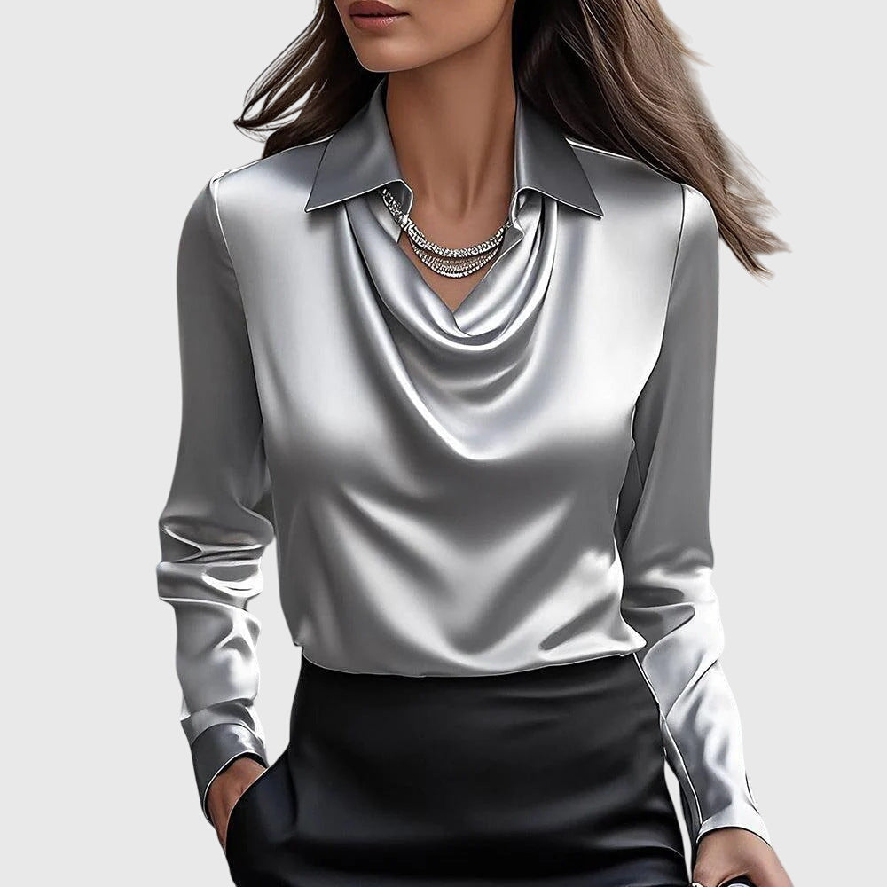 Duval Paris™ | Blouse fluide brillante