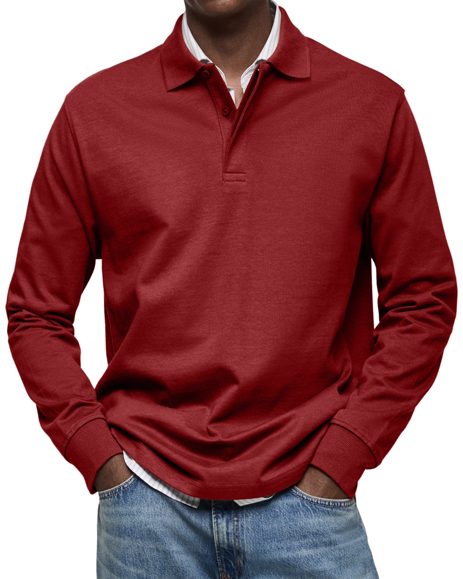 DUVAL PARIS™ | POLO DE LUXE À MANCHES LONGUES