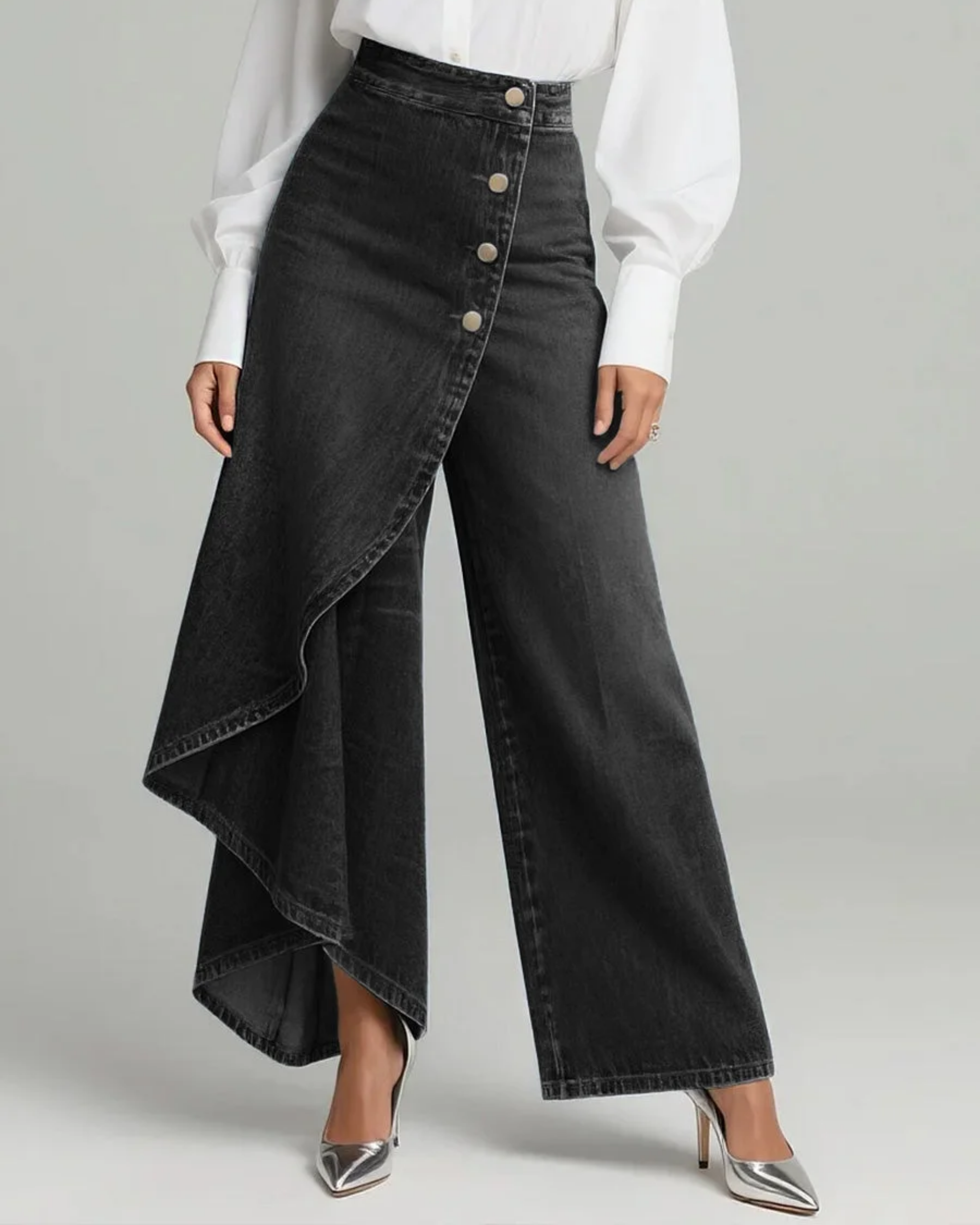 Duval Paris™ | Pantalon en denim à nouer