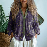 Duval Paris™ | Blouse rétro imprimée