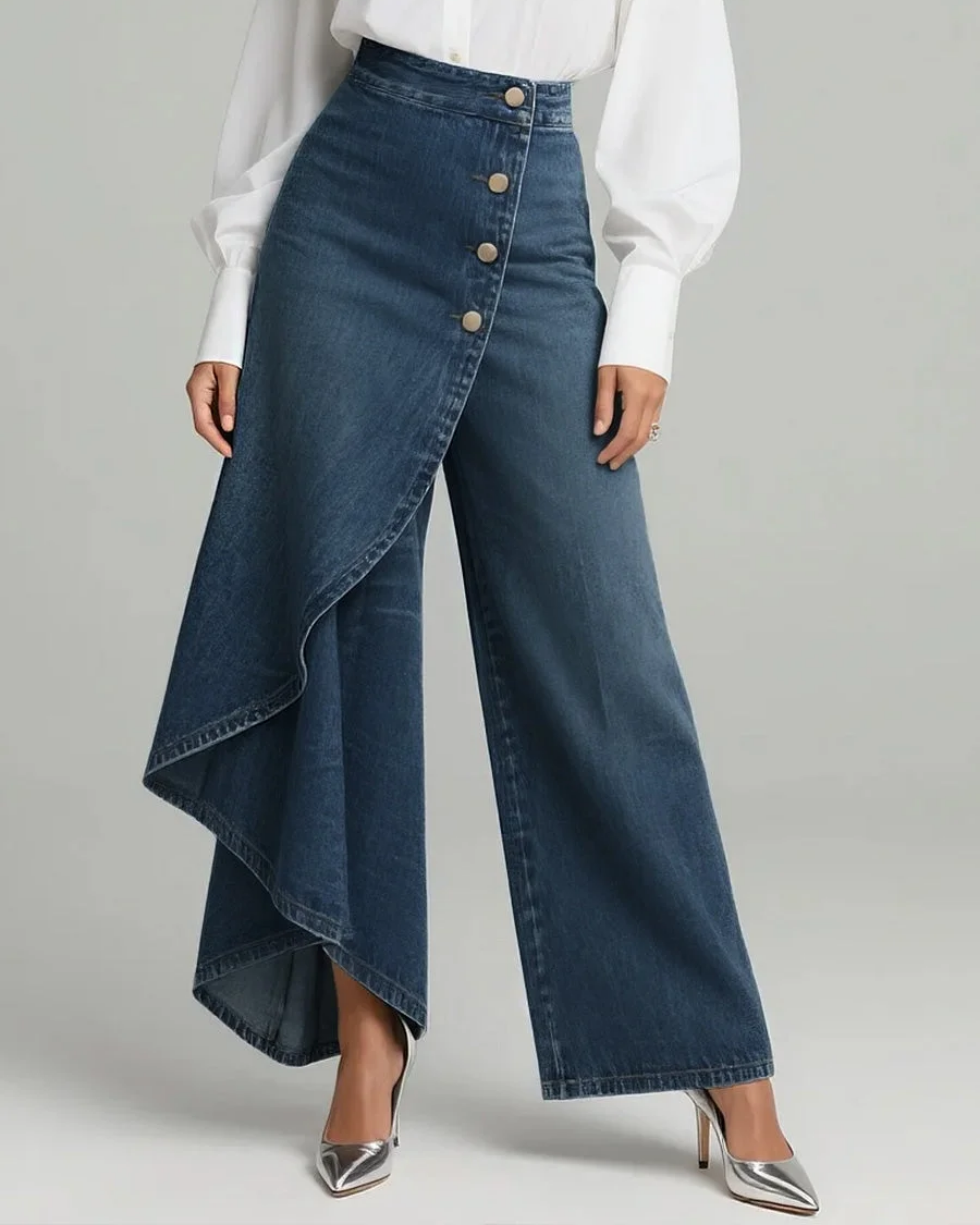 Duval Paris™ | Pantalon en denim à nouer