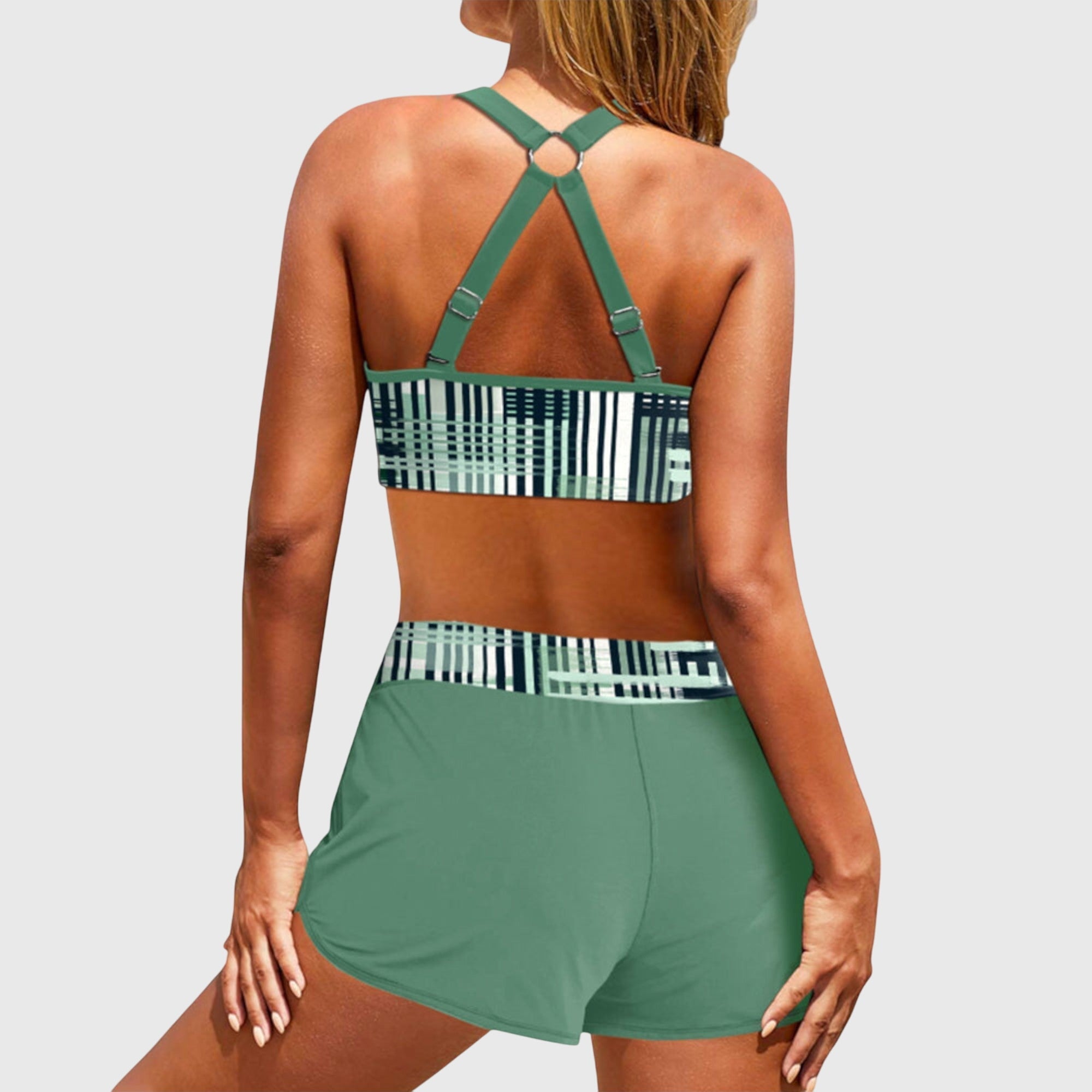 Duval paris™ | Bikini Taille Haute Côtelé