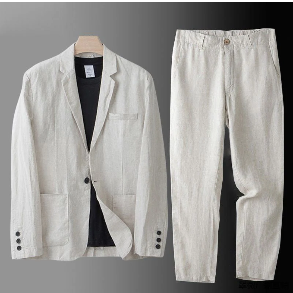 DUVAL PARIS™ | ENSEMBLE EN LIN POUR HOMME