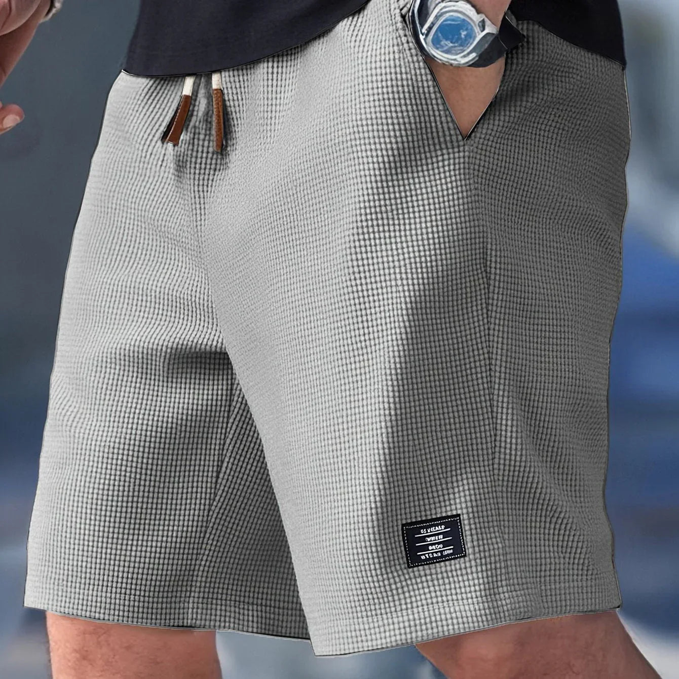 Duval Paris™ | Short d'été décontracté à cordon de serrage pour homme