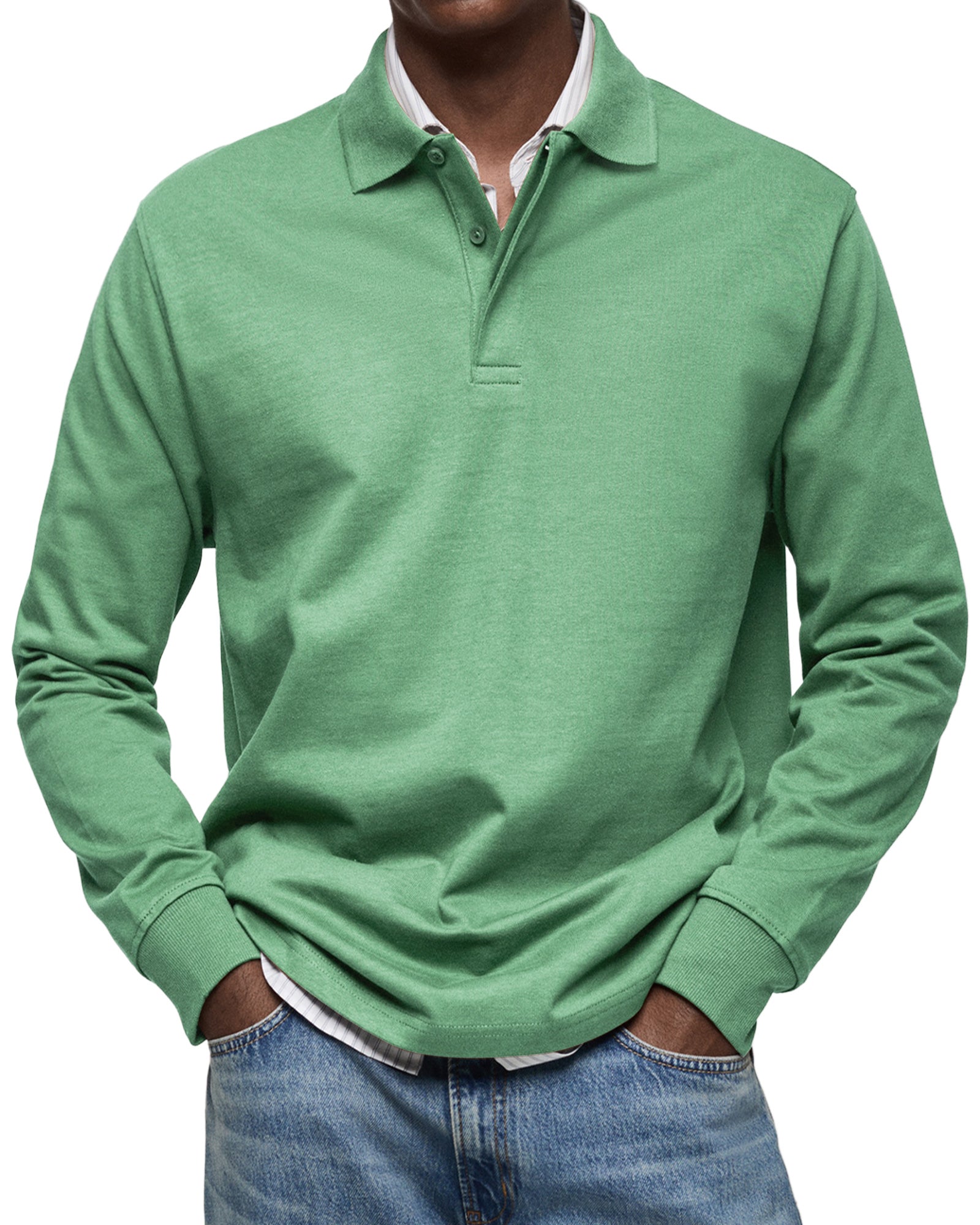 DUVAL PARIS™ | POLO DE LUXE À MANCHES LONGUES
