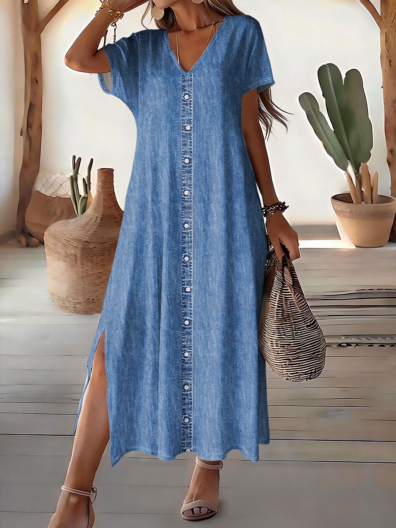 Duval Paris™ | Robe en denim rétro