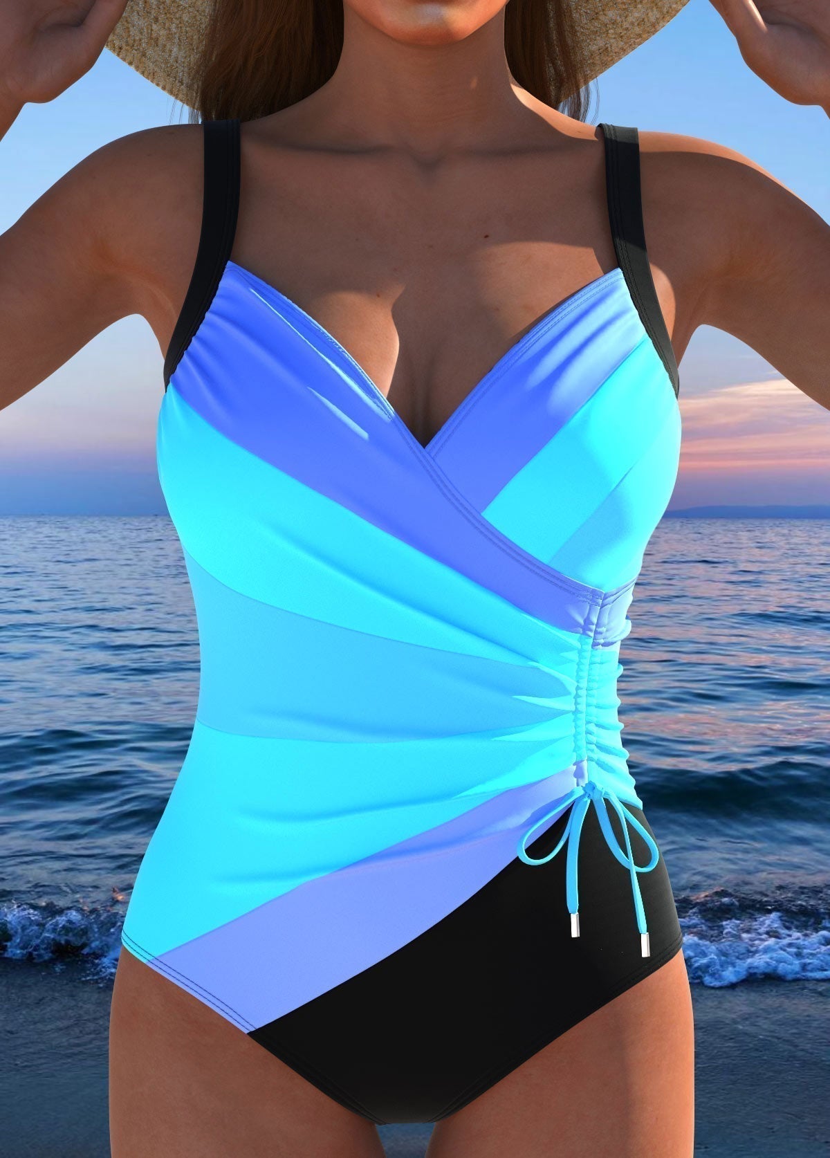 Duval Paris™ | Maillot de bain élégant à imprimé coloré