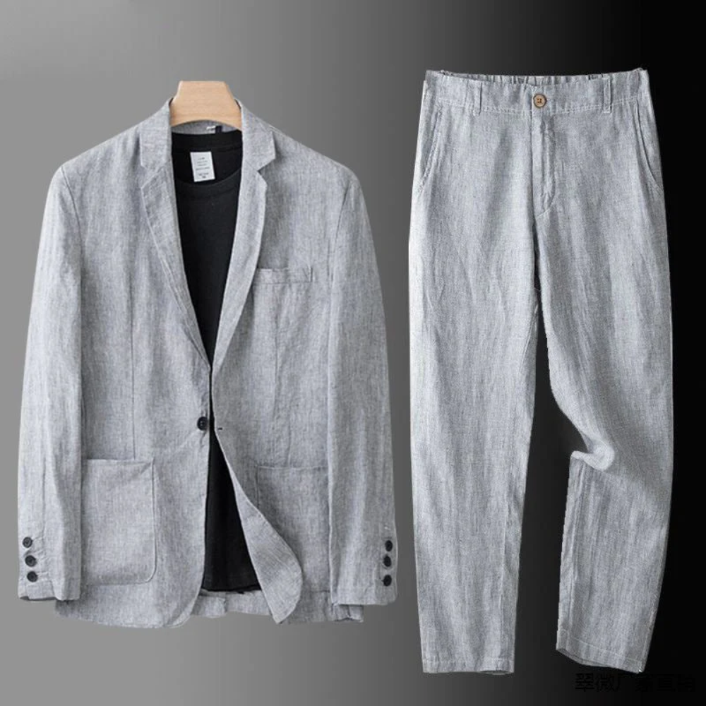 DUVAL PARIS™ | ENSEMBLE EN LIN POUR HOMME