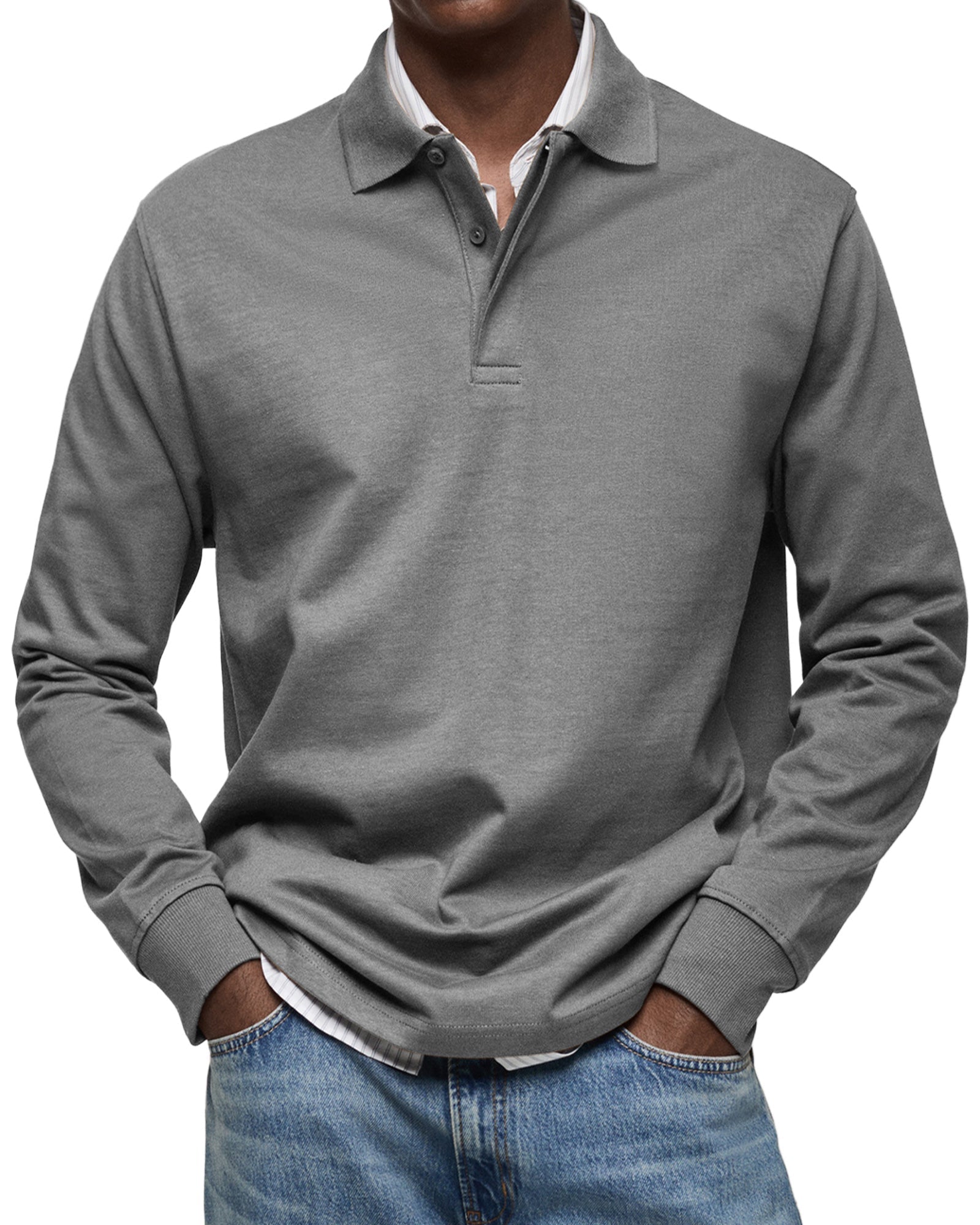 DUVAL PARIS™ | POLO DE LUXE À MANCHES LONGUES