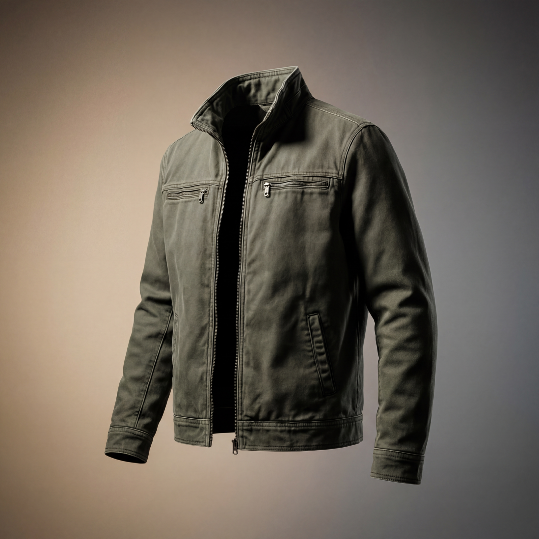 Duval Paris™ | Veste  vintage couleur olive