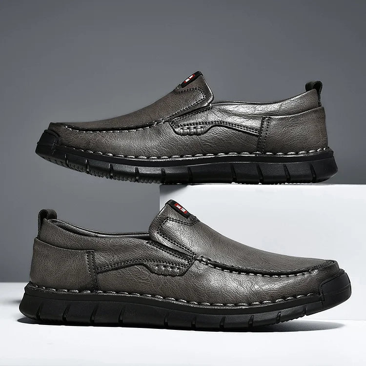 Mocassins orthopédiques en cuir faits main pour hommes