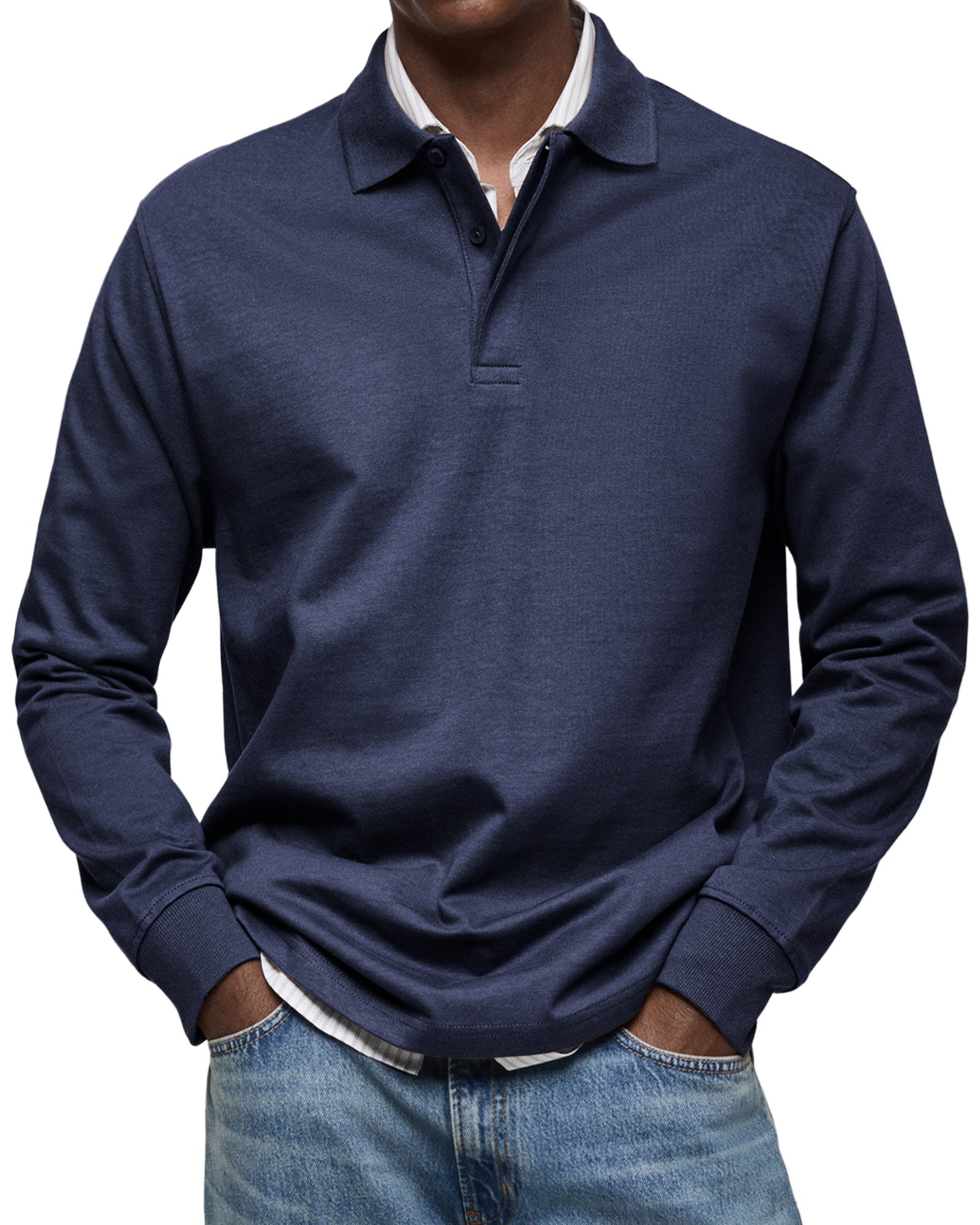 DUVAL PARIS™ | POLO DE LUXE À MANCHES LONGUES
