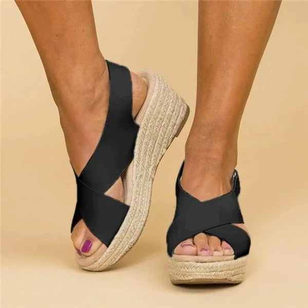Duval Paris™ | Sandales d'été femme semelle souple sangles réglables