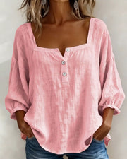 Duval Paris™ | Blouse élégante à encolure carrée