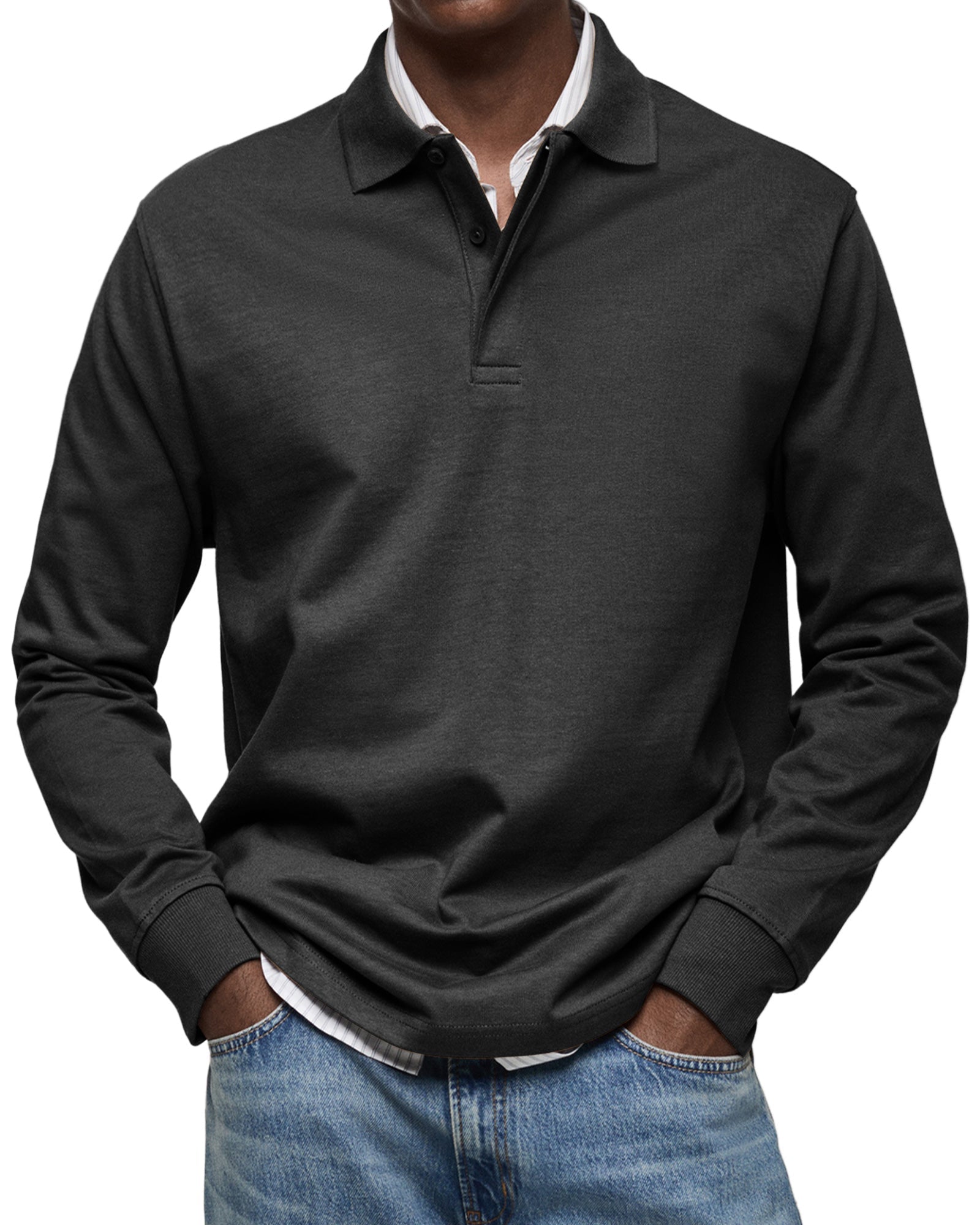 DUVAL PARIS™ | POLO DE LUXE À MANCHES LONGUES