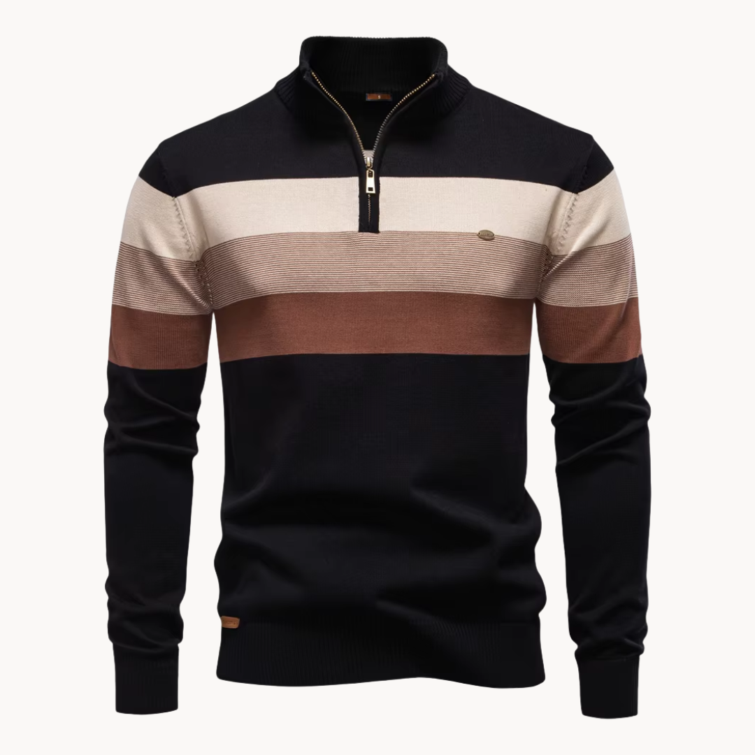 Duval Paris™ | Pull à fermeture éclair quart de longueur Burk