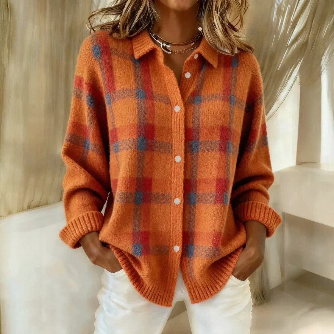 Duval Paris™ | Pull maille à carreaux