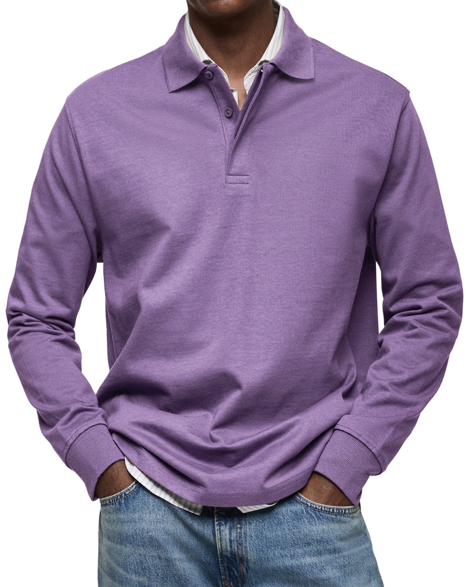 DUVAL PARIS™ | POLO DE LUXE À MANCHES LONGUES