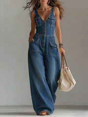 Duval Paris™ | Combinaison en denim ample