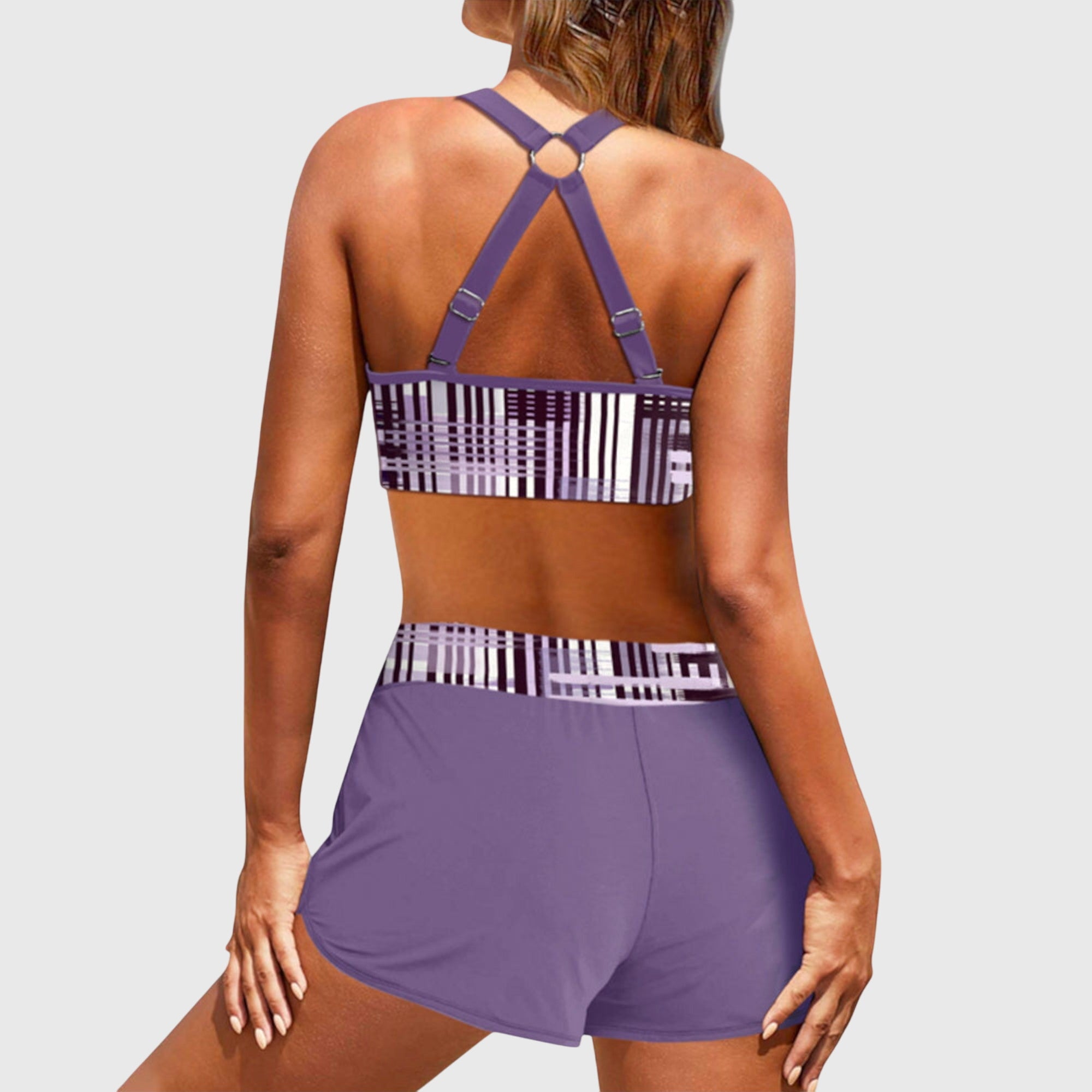 Duval paris™ | Bikini Taille Haute Côtelé