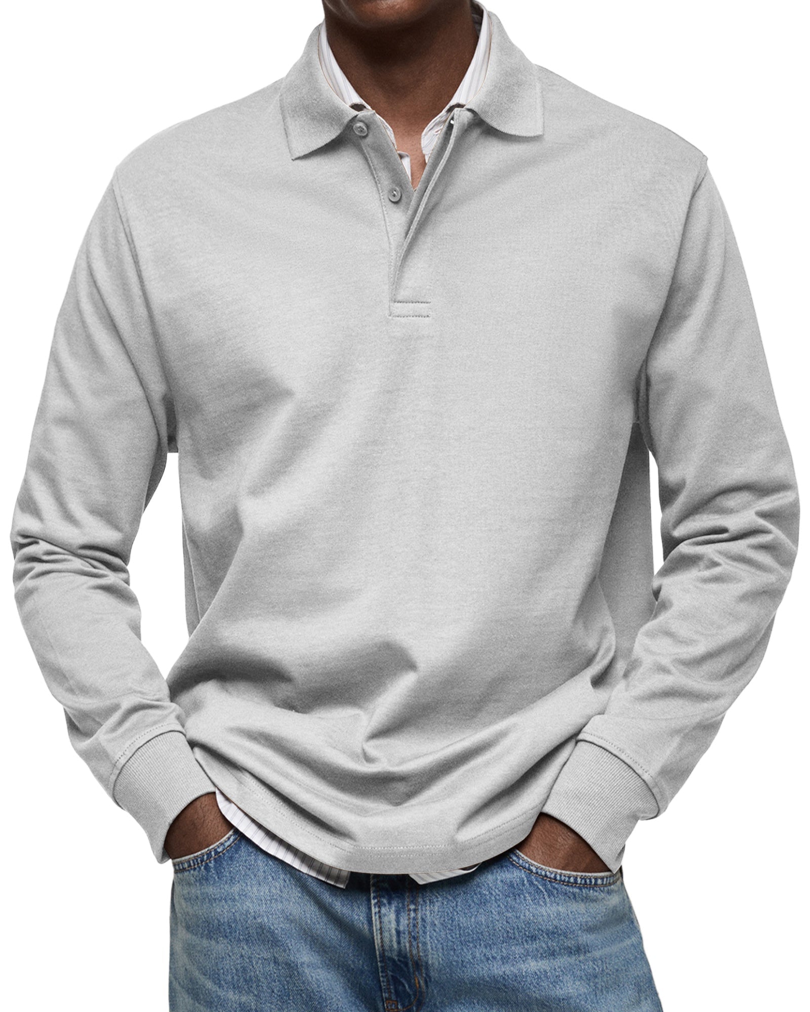 DUVAL PARIS™ | POLO DE LUXE À MANCHES LONGUES