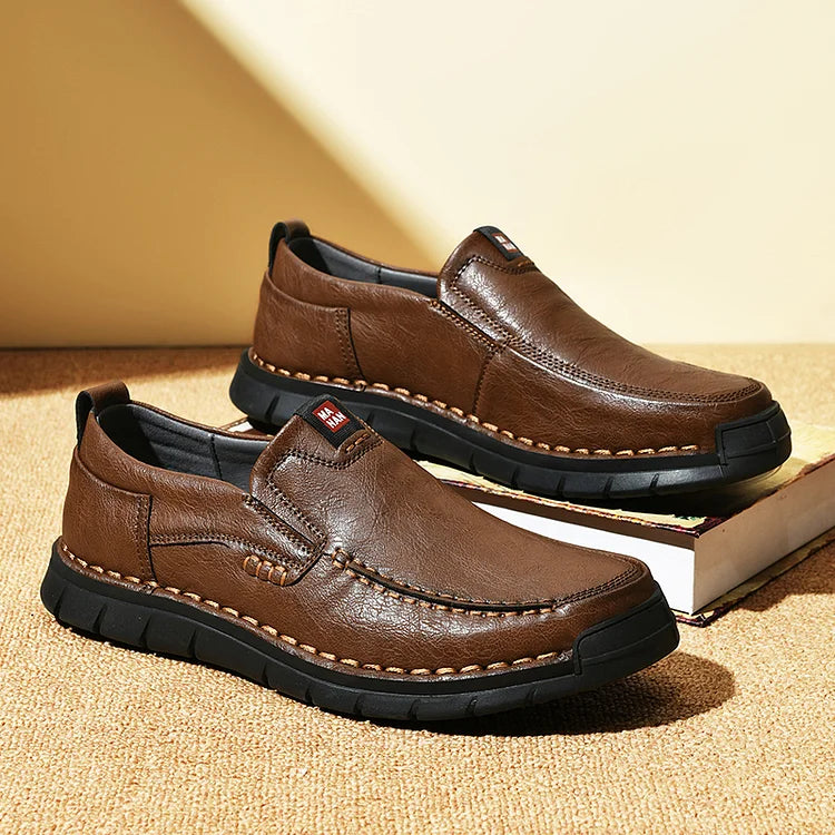 Mocassins orthopédiques en cuir faits main pour hommes