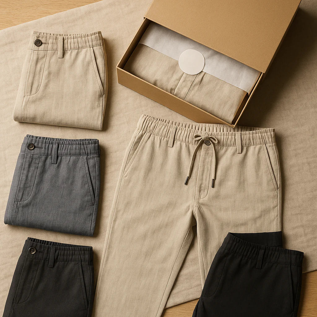Duval Paris™ | Pantalon en lin pour homme (confort | respirant)