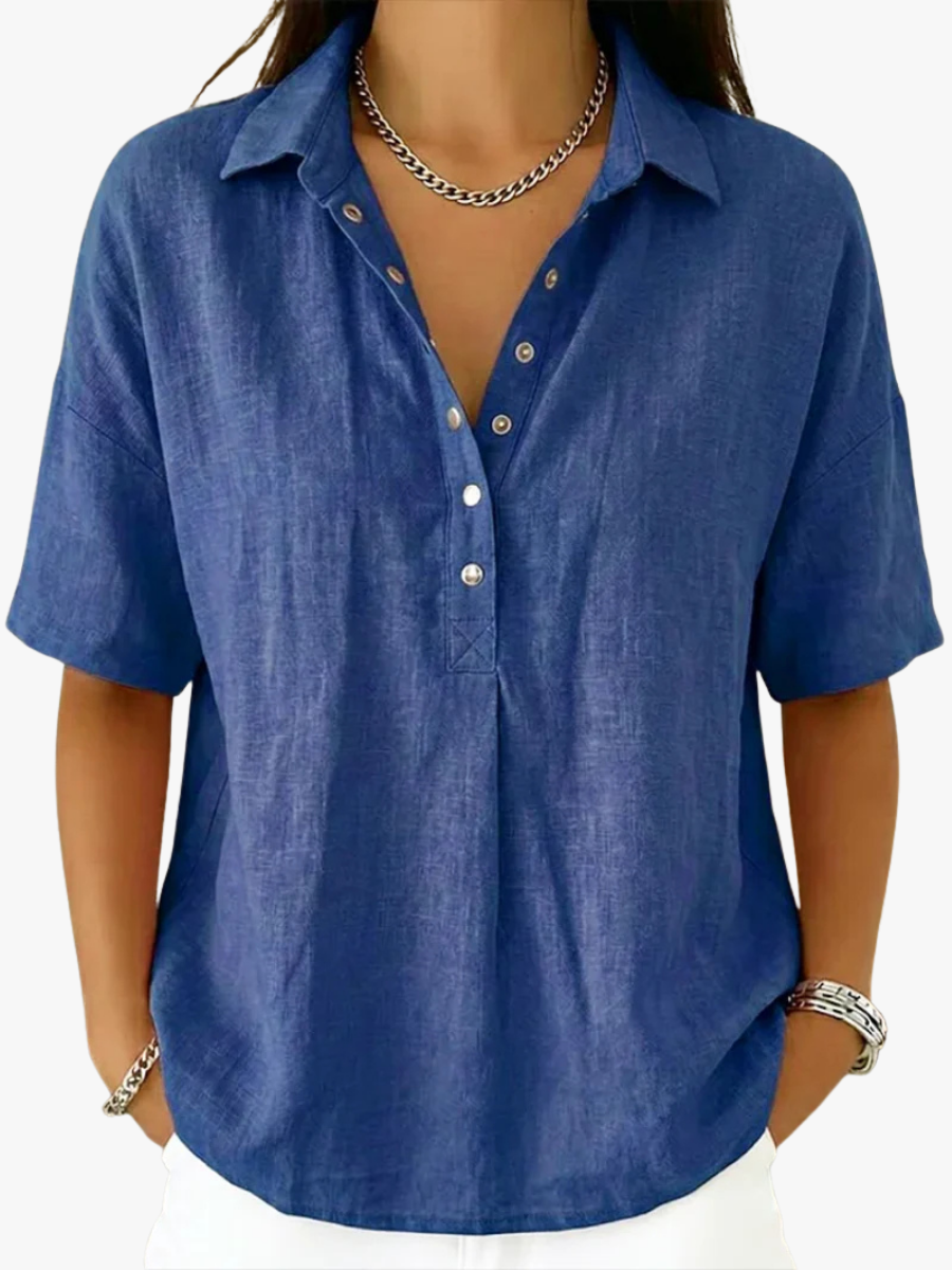 DUVAL PARIS™ | BLOUSE À COL EN V POUR FEMMES