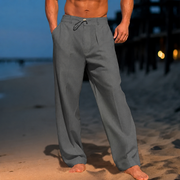 DUVAL PARIS™ | PANTALONS CLASSIQUES EN LIN POUR HOMMES