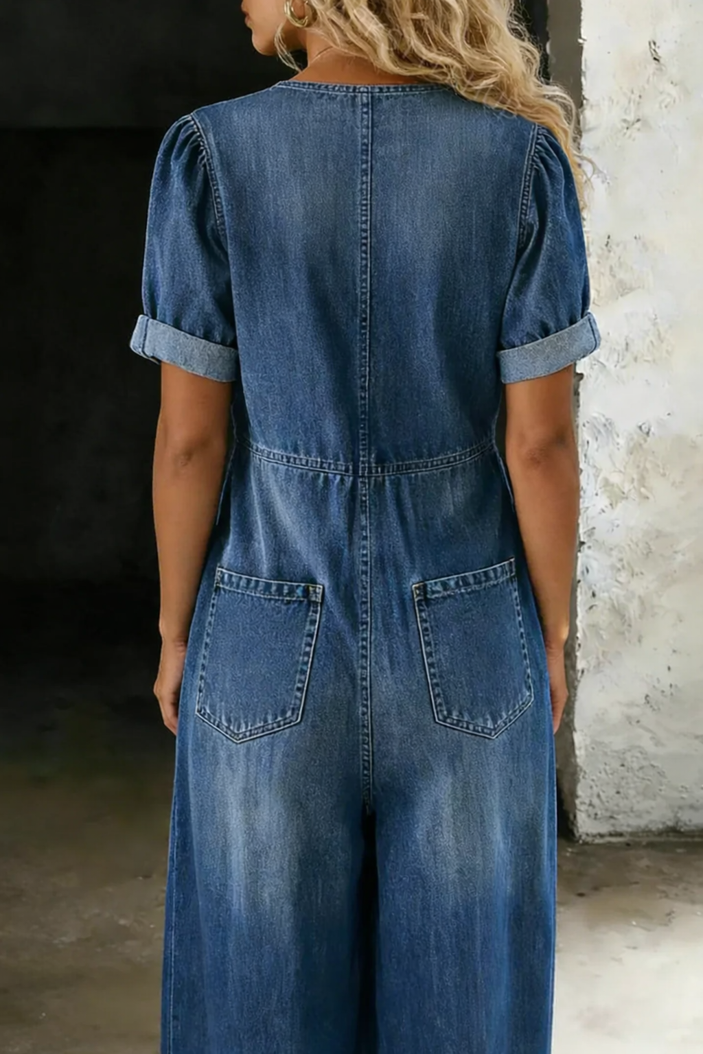 Duval Paris™ | Combinaison denim col V