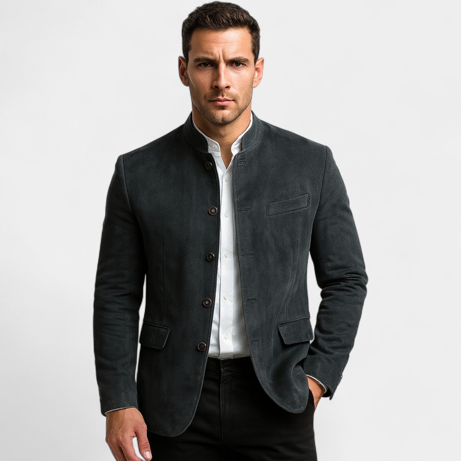 Duval Paris™ | BLAZER HOMME EFFET DAIM