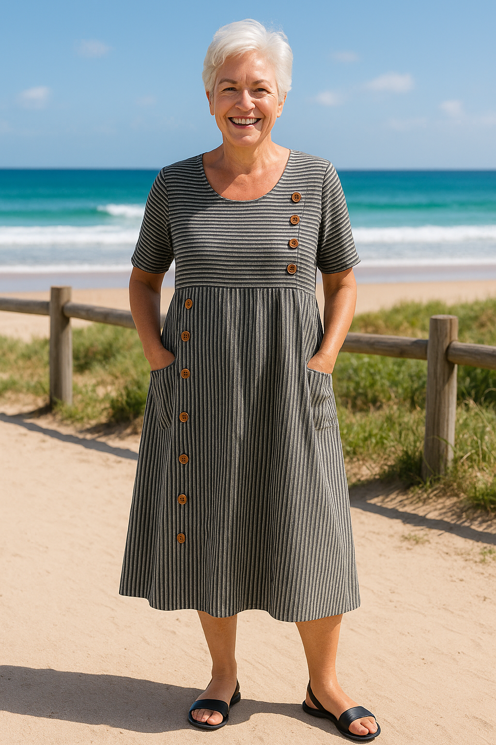 Duval Paris™ | Robe Midi Aérée