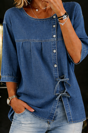 Duval Paris™ | Blouse en denim vintage ample