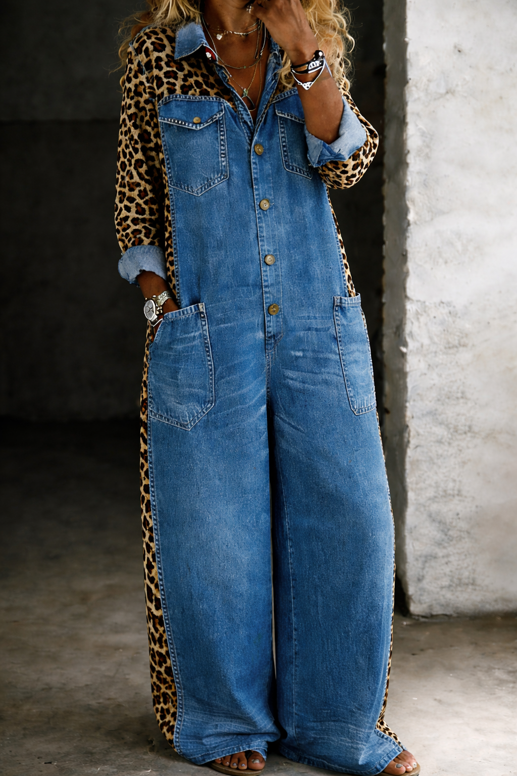 Duval Paris™ | Combinaison chemise en jean