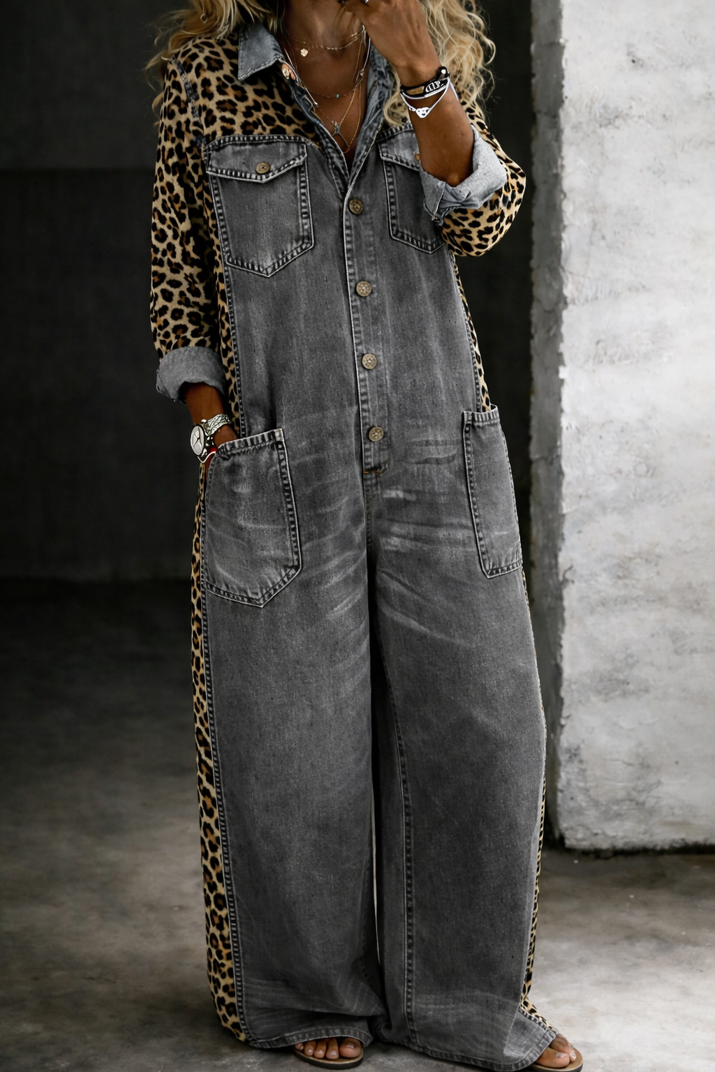 Duval Paris™ | Combinaison chemise en jean