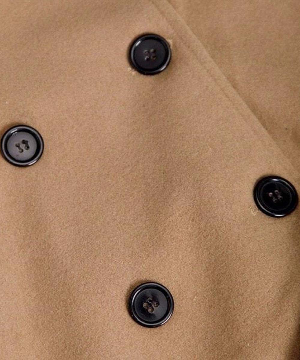 DUVAL PARIS™ | MANTEAU EN LAINE À DOUBLE BOUTONNAGE