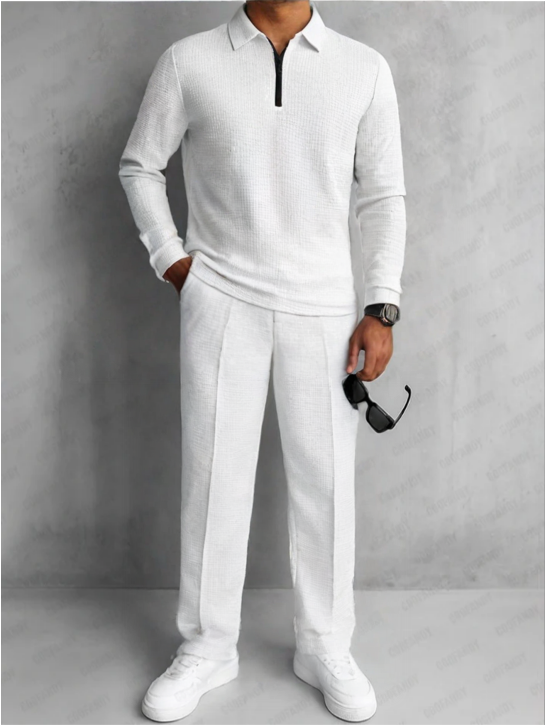 DUVAL PARIS™ | ENSEMBLE ÉLÉGANT À DEMI-ZIP