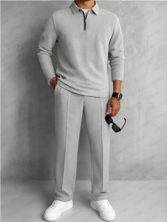 DUVAL PARIS™ | ENSEMBLE ÉLÉGANT À DEMI-ZIP