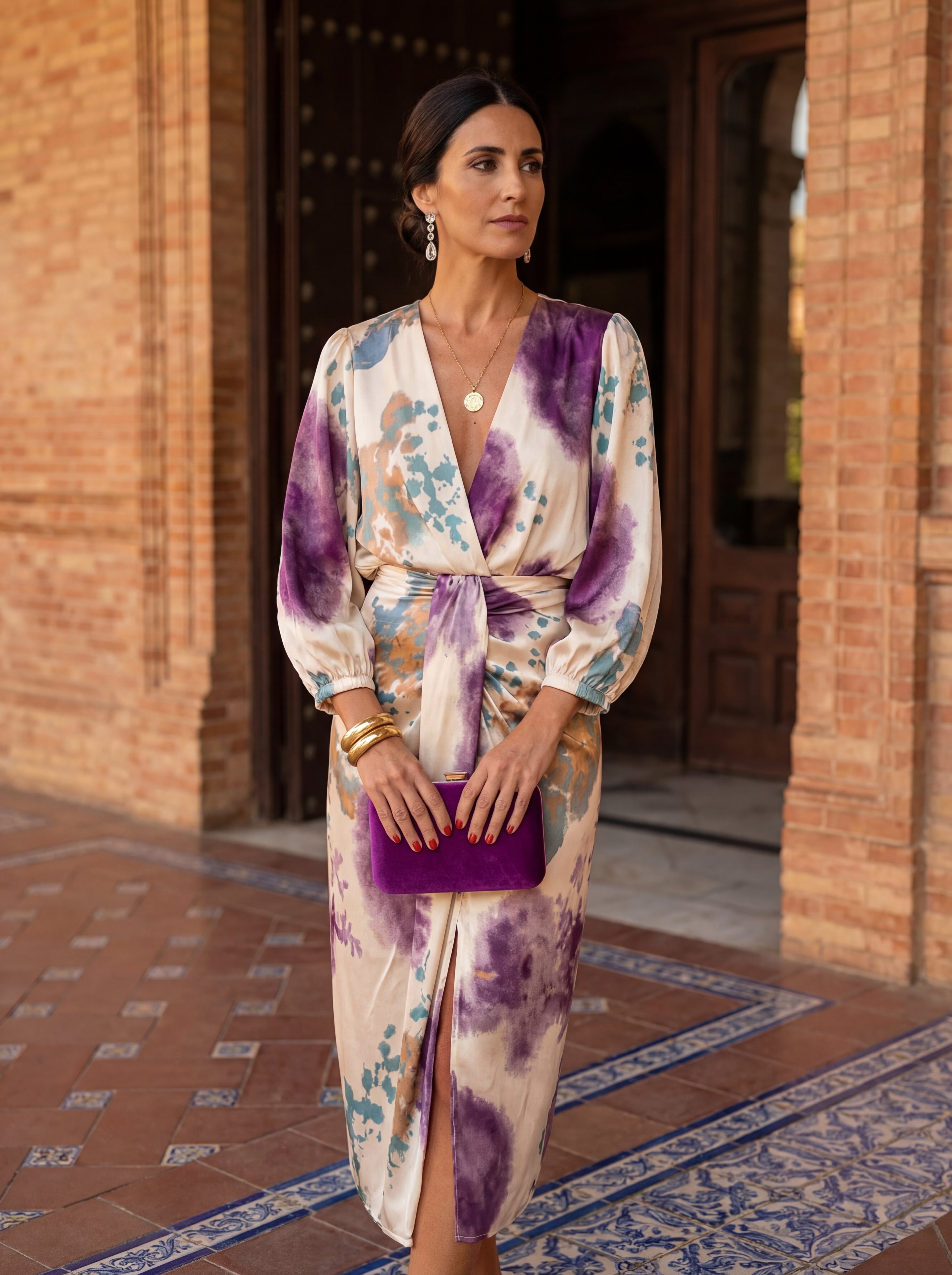 Duval Paris™ | Robe élégante à col en V