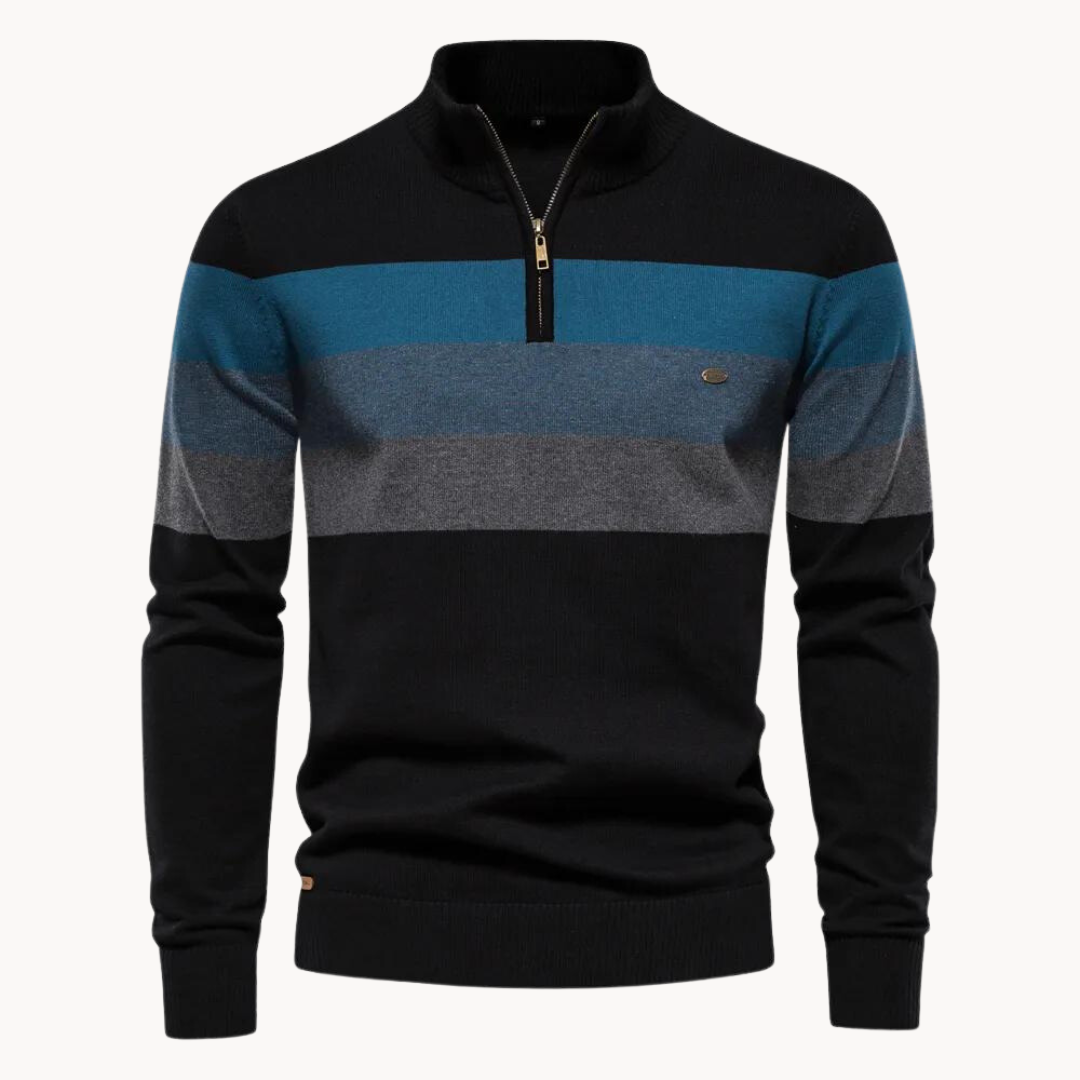 Duval Paris™ | Pull à fermeture éclair quart de longueur Burk