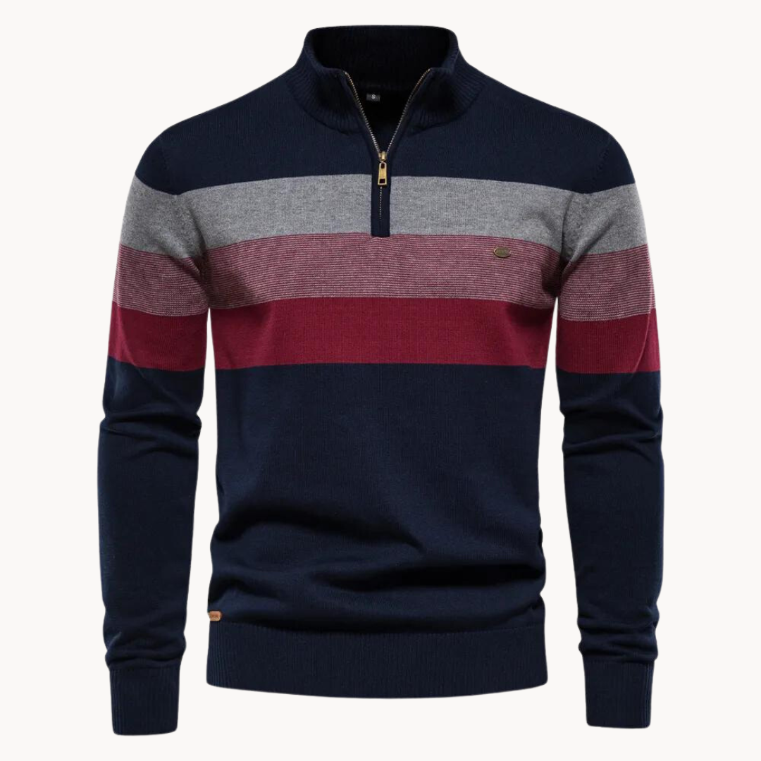 Duval Paris™ | Pull à fermeture éclair quart de longueur Burk
