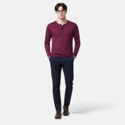 Duval Paris™ | Henley Homme Manches Longues Coton Slim Fit