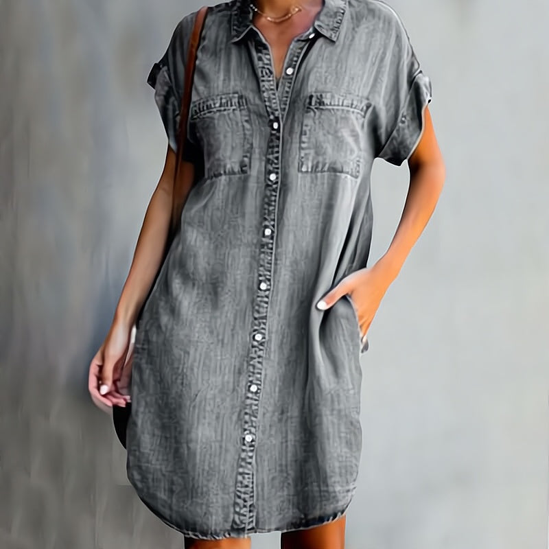 Duval Paris™ | Robe chemise à boutons