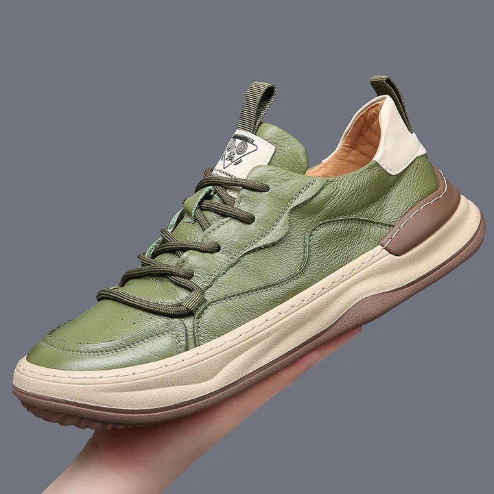 Duval Paris™| Baskets rembourrées en cuir véritable pour hommes