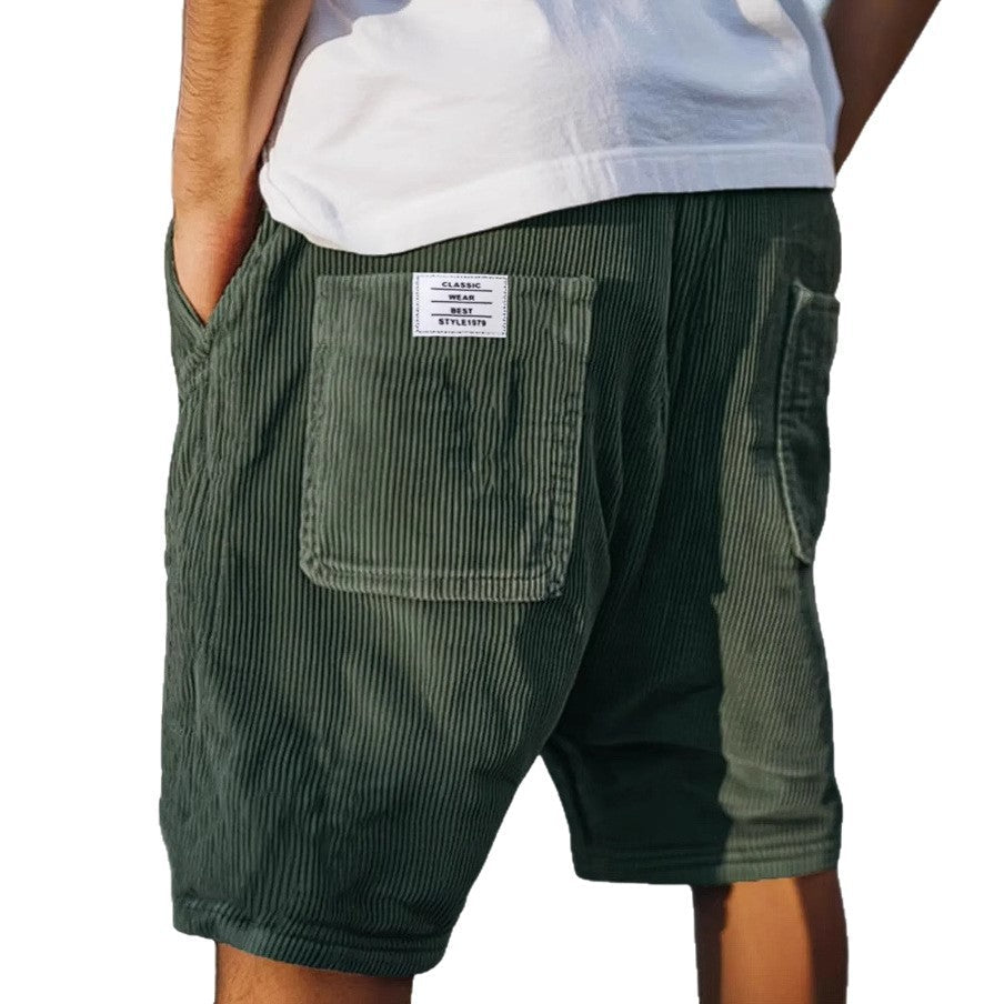 Duval Paris™ | Short en velours côtelé élégant