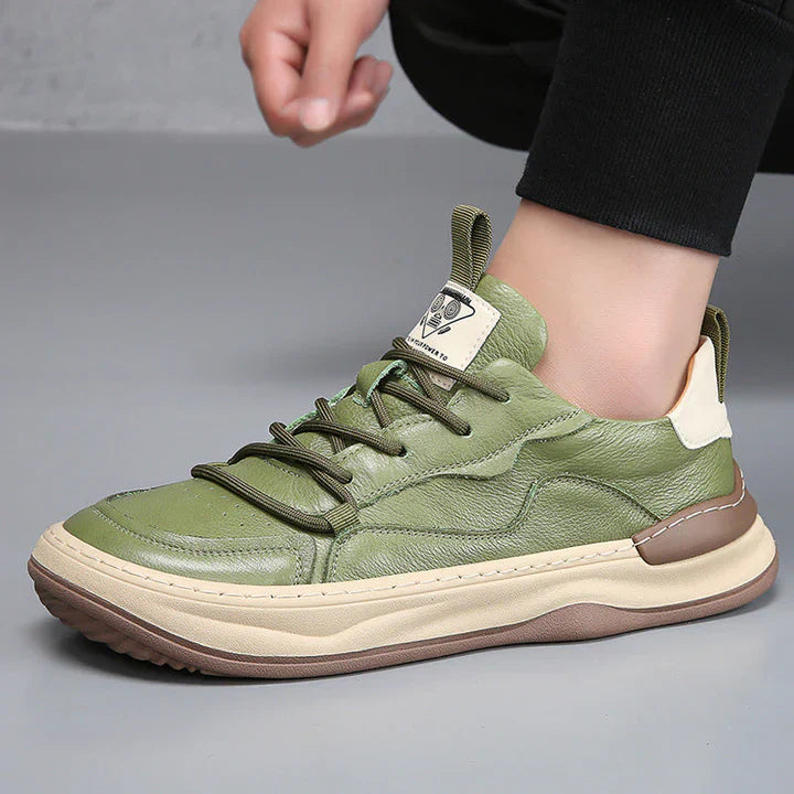 Duval Paris™| Baskets rembourrées en cuir véritable pour hommes