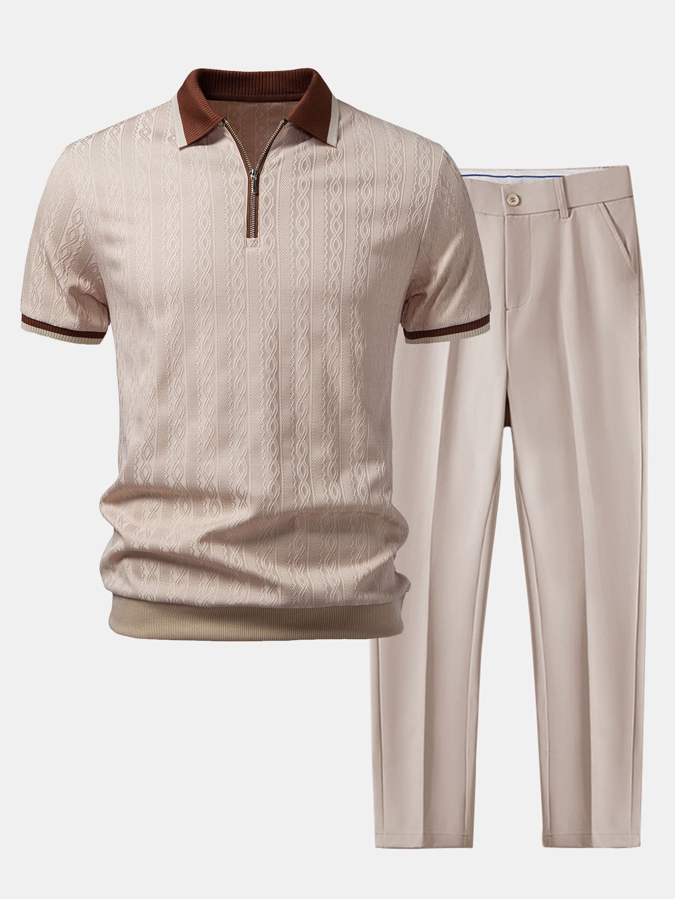 Duval Paris™ | Ensemble Maille Zippée Premium