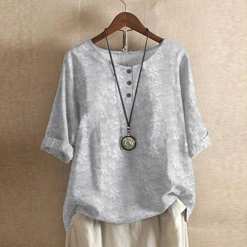 Duval Paris™ | Blouse rétro imprimée