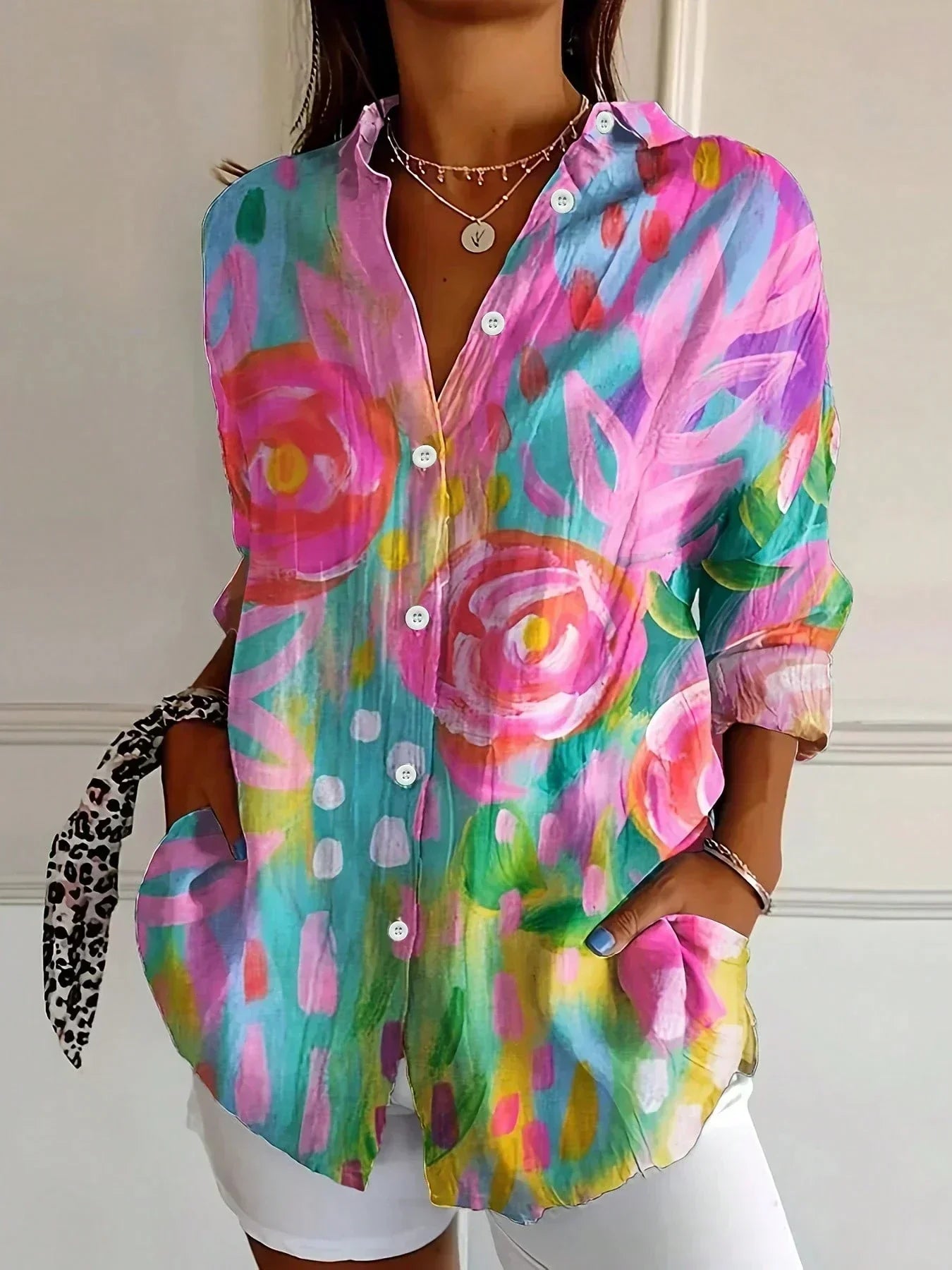 Duval Paris™ | Blouse imprimée fluide
