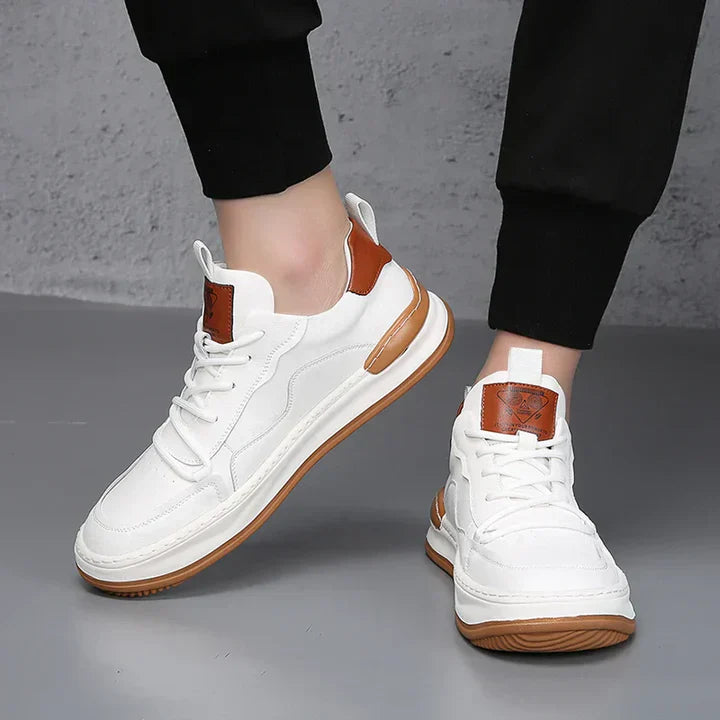 Duval Paris™| Baskets rembourrées en cuir véritable pour hommes
